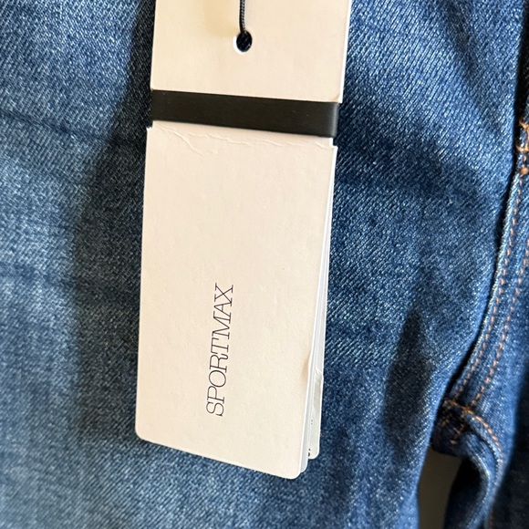 Sportmax High Rise Denim Jeans in Deep Blue - Picture 4 of 6